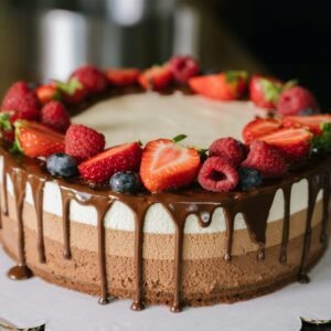 Chocolate Funfetti Cake