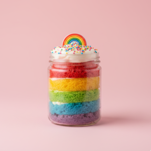 Rainbow Jar Cake
