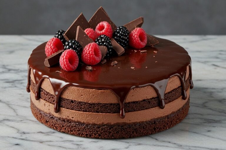 fruits, berries, cake, calories, dessert, chocolate, cocoa, sweet