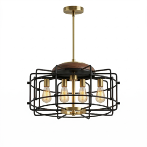 Matte Black Industrial Pendant