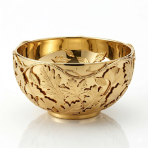 Gold Leaf Decorative Bowl