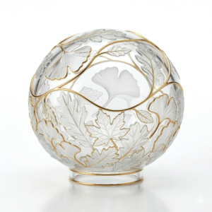 Glass Orb Decor Piece