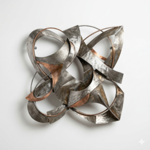 Abstract Metal Wall Panel